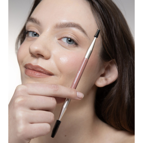 Maria Orbai - Pincel de sobrancelhas e cílios de ponta dupla Soft Vegan Brush Brownie