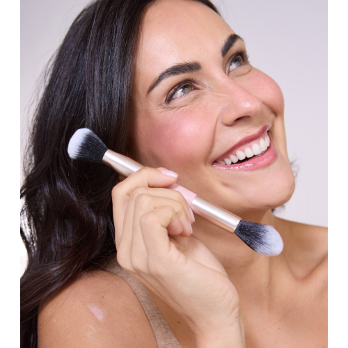 Maria Orbai - Pincel Vegano Macio Pincel de Ponta Dupla - MO. 05