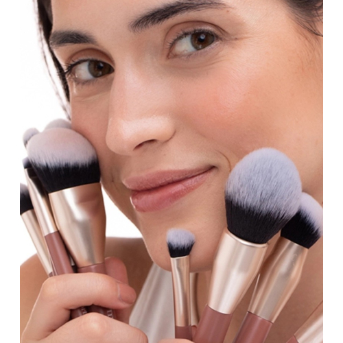 Maria Orbai - Bolsa de maquiagem com 13 pincéis Vegan Brushes