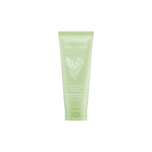 Mary & May - Limpador facial em espuma purificante Houttuynia Cordata + Tea Tree