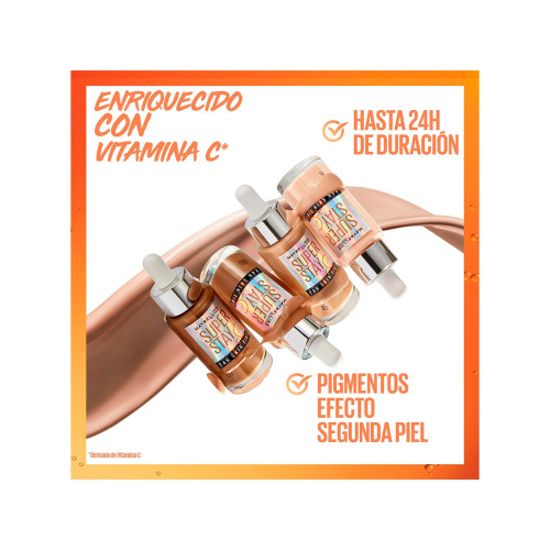 Maybelline - Sérum Base de Maquiagem SuperStay 24H Skin Tint + Vitamina C - 66