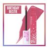 Maybelline - *Bday Edition* - Batom líquido SuperStay Matte Ink - 395: Birthday Bestie