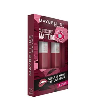 Maybelline - Conjunto de Batom Líquido SuperStay Matte Ink - 15: Lover