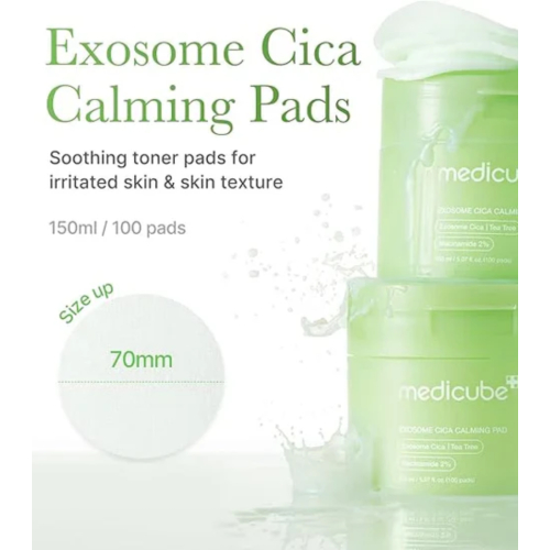 Medicube - *Cica* - Almofadas Calmantes com Niacinamida e Ácido Hialurônico - 100pcs