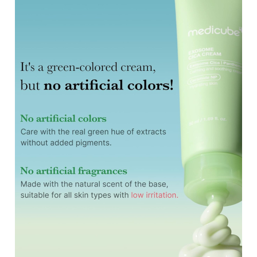 Medicube - *Cica* - Creme facial reparador Exosome Cica Cream