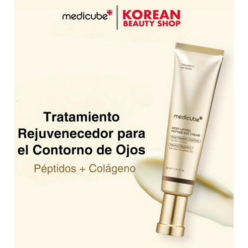 Medicube - *Deep Peptide* - Contorno ocular antienvelhecimento com peptídeos