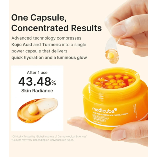 Medicube - *Kojic Acid* - Creme facial iluminador Vita Capsule Cream