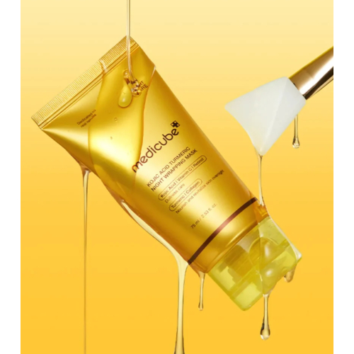 Medicube - Máscara facial de noite iluminadora Kojic Acid Turmeric