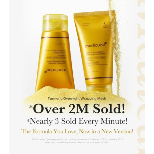Medicube - Máscara facial de noite iluminadora Kojic Acid Turmeric