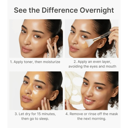 Medicube - Máscara facial de noite iluminadora Kojic Acid Turmeric