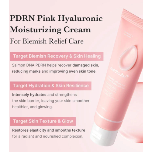 Medicube - *PDRN Pink* - Creme facial hidratante Hyaluronic Moisturizing