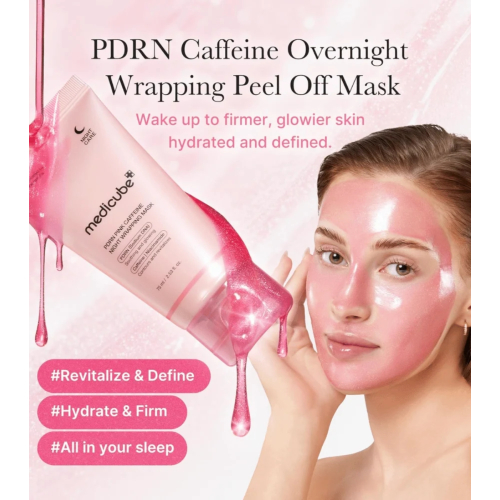Medicube - *PDRN Pink* - Máscara facial Caffeine Night Wrapping