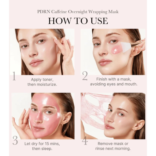 Medicube - *PDRN Pink* - Máscara facial Caffeine Night Wrapping