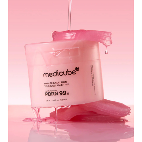 Medicube - *PDRN Pink* - Gel tônico em formato de almofada - 70pads