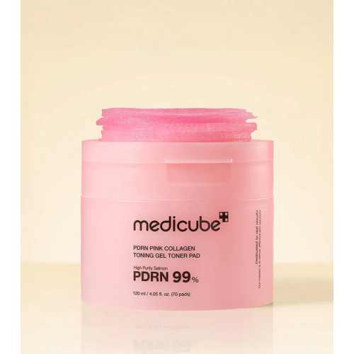 Medicube - *PDRN Pink* - Gel tônico em formato de almofada - 70pads
