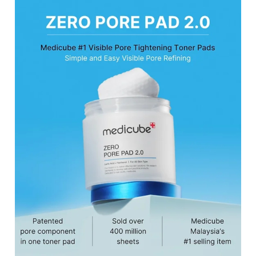 Medicube - *Zero Pore* - Discos esfoliantes com AHA+BHA - 70 unidades