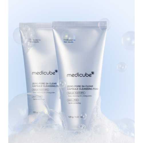 Medicube - *Zero Pore* - Sabonete Facial Esfoliante Espumante Clear Capsule