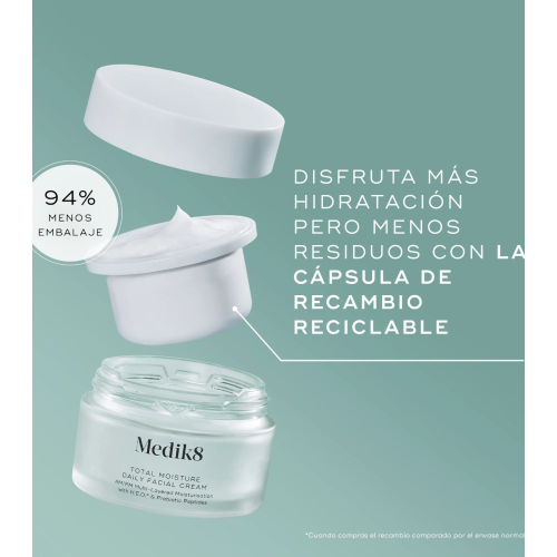 Medik8 - Cápsula de recarga de creme facial de hidratação profunda Total Moisture Daily Facial Cream