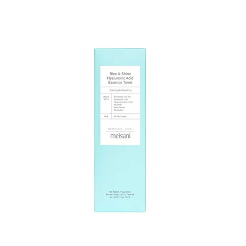 Meisani - Tônico calmante e reparador Rice & Shine Hyaluronic Acid