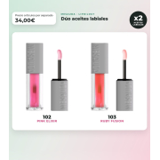 Mesauda - Pack dúo aceite labial Lipoilogy - 102: Pink Elixir + 103: Ruby Fusion