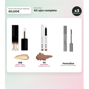 Mesauda - Pack olhos Galactic Shadow 109: Milky Way + Drawmatic Shadow 111: Bronzed + Máscara Femuline