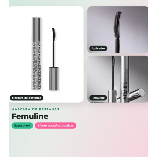 Mesauda - Pack olhos Galactic Shadow 109: Milky Way + Drawmatic Shadow 111: Bronzed + Máscara Femuline
