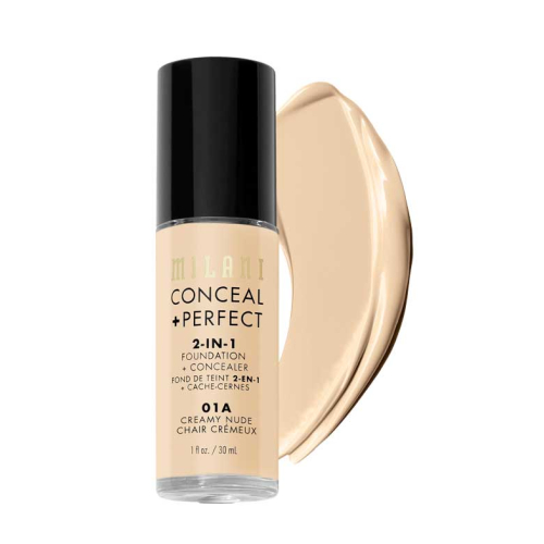 Milani - Fundação Conceal+Perfect 2-em-1 - 01A: Creamy Nude