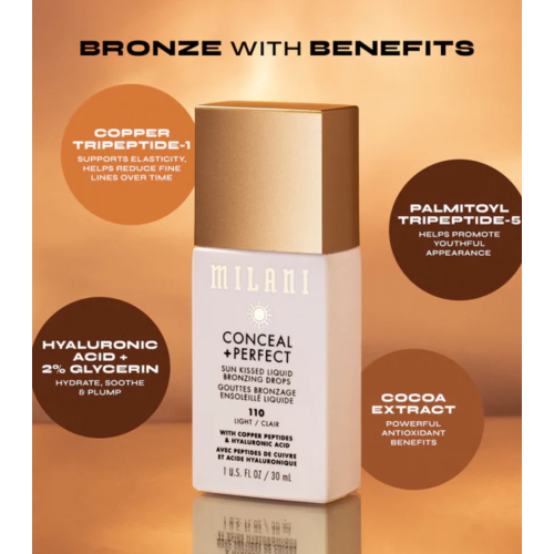 Milani - *Conceal + Perfect* - gotas de bronzeamento Sun Kissed - 110: Light