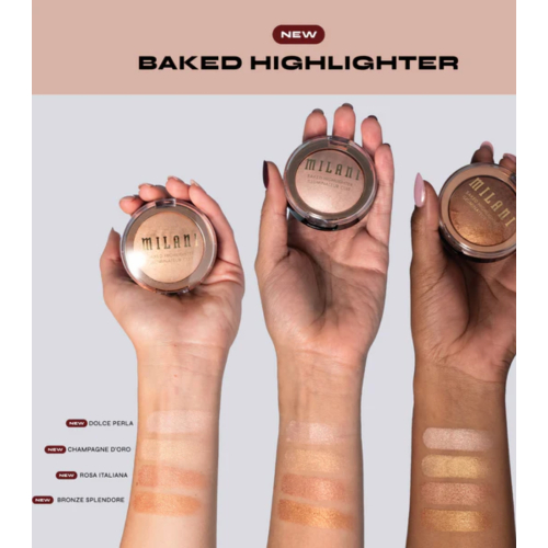 Milani - Iluminador em Pó Baked - 02: Champagne D'Oro