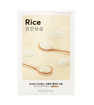 Missha - Máscara Airy Fit Sheet Mask - Rice