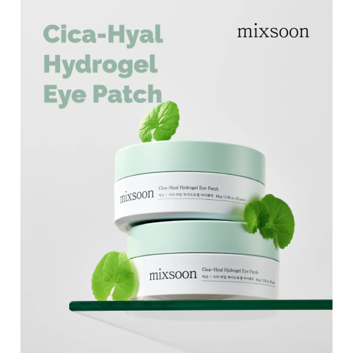 Mixsoon - *Cica Hyal* - Adesivos de hidrogel para contorno dos olhos