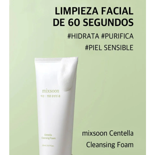 Mixsoon - Espuma de limpeza facial Centella Asiatica