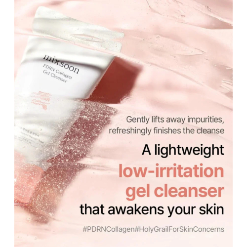 Mixsoon - *PDRN Collagen* - Gel de limpeza facial