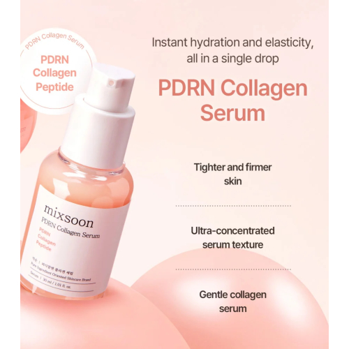 Mixsoon - *PDRN Collagen* - Sérum hidratante e reafirmante