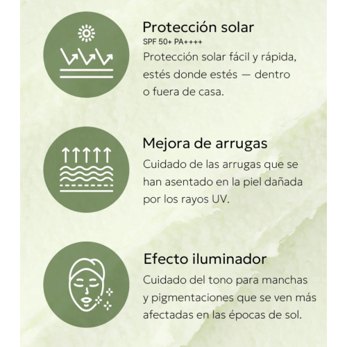 Mixsoon - Protetor solar facial em stick Cica Hyal SPF50+ PA++++