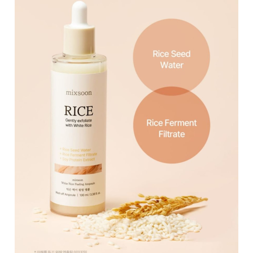Mixsoon - Sérum hidratante e esfoliante White Rice