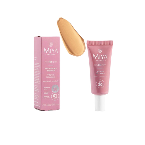 Miya Cosmetics - BB cream vitaminado myBBalm SPF30 - 01: Light