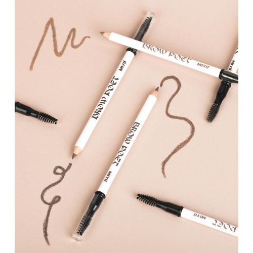 Miyo - Lápis de sobrancelha com pincel Brow Poet - 03: Dark Truffle