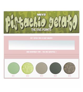 Miyo - Paleta de Sombras Five Points - 36: Pistachio Gelato