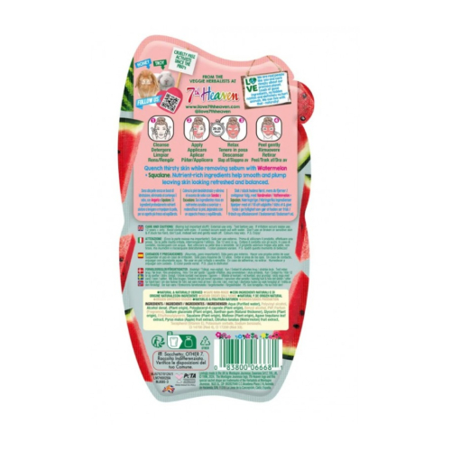 Montagne Jeunesse - 7th Heaven - Máscara Hidratante Peel-Off com Melancia e Esqualano