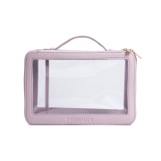 MQBeauty - Bolsa de higiene transparente com dois compartimentos - Lavanda