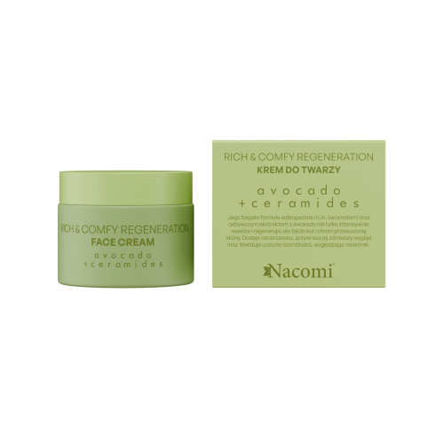 Nacomi - *Rich & Comfy Regeneration* - Creme facial regenerador com abacate e ceramidas