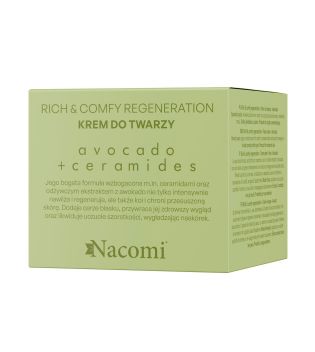 Nacomi - *Rich & Comfy Regeneration* - Creme facial regenerador com abacate e ceramidas