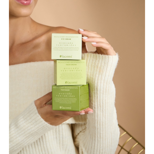 Nacomi - Conjunto de presentes para cuidados faciais - Avocado Rich and Comfy Regeneration