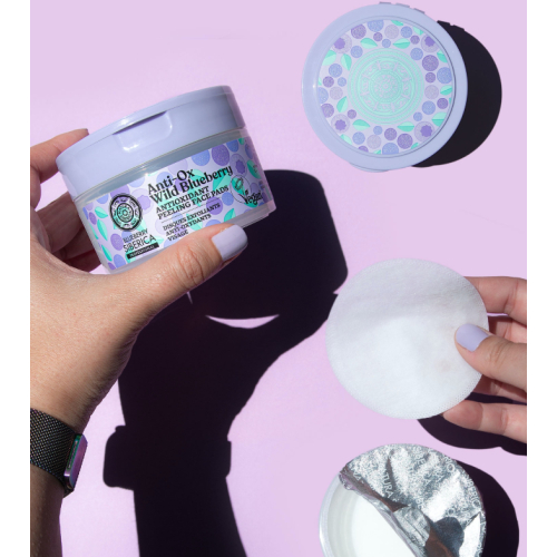 Natura Siberica - *Blueberry Siberica* - Discos faciais esfoliantes antioxidantes