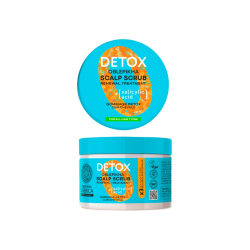 Natura Siberica - Esfoliante capilar Oblepikha Detox - Para todos os tipos de cabelo