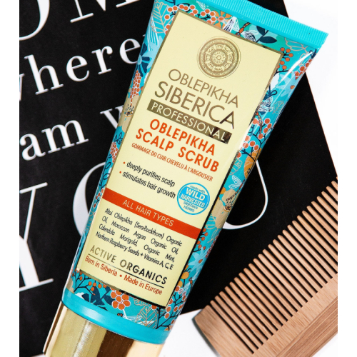 Natura Siberica - Oblepikha esfoliação do couro cabeludo