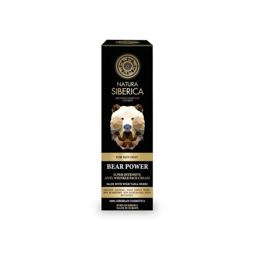 Natura Siberica - *For Men* - Creme intensivo para rugas - O poder do urso