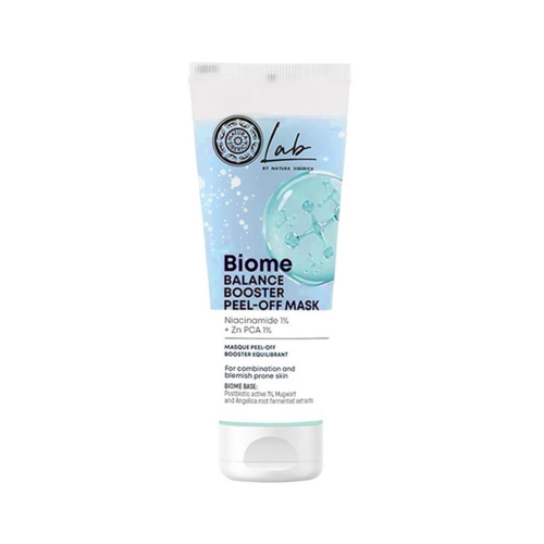 Natura Siberica - *Lab Biome* - Máscara facial peel-off balanceadora - Pele mista com tendência a acne