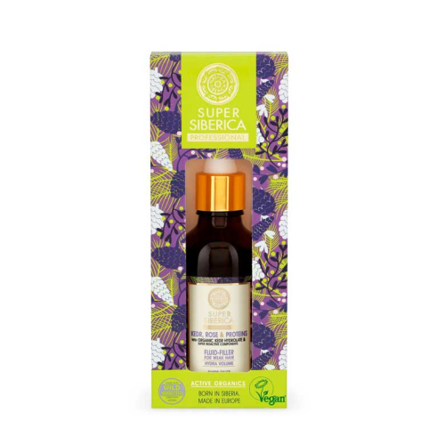 Natura Siberica - * Super Siberica * - Enchimento capilar fluido para cabelos fracos - Pinho, rosas e proteínas